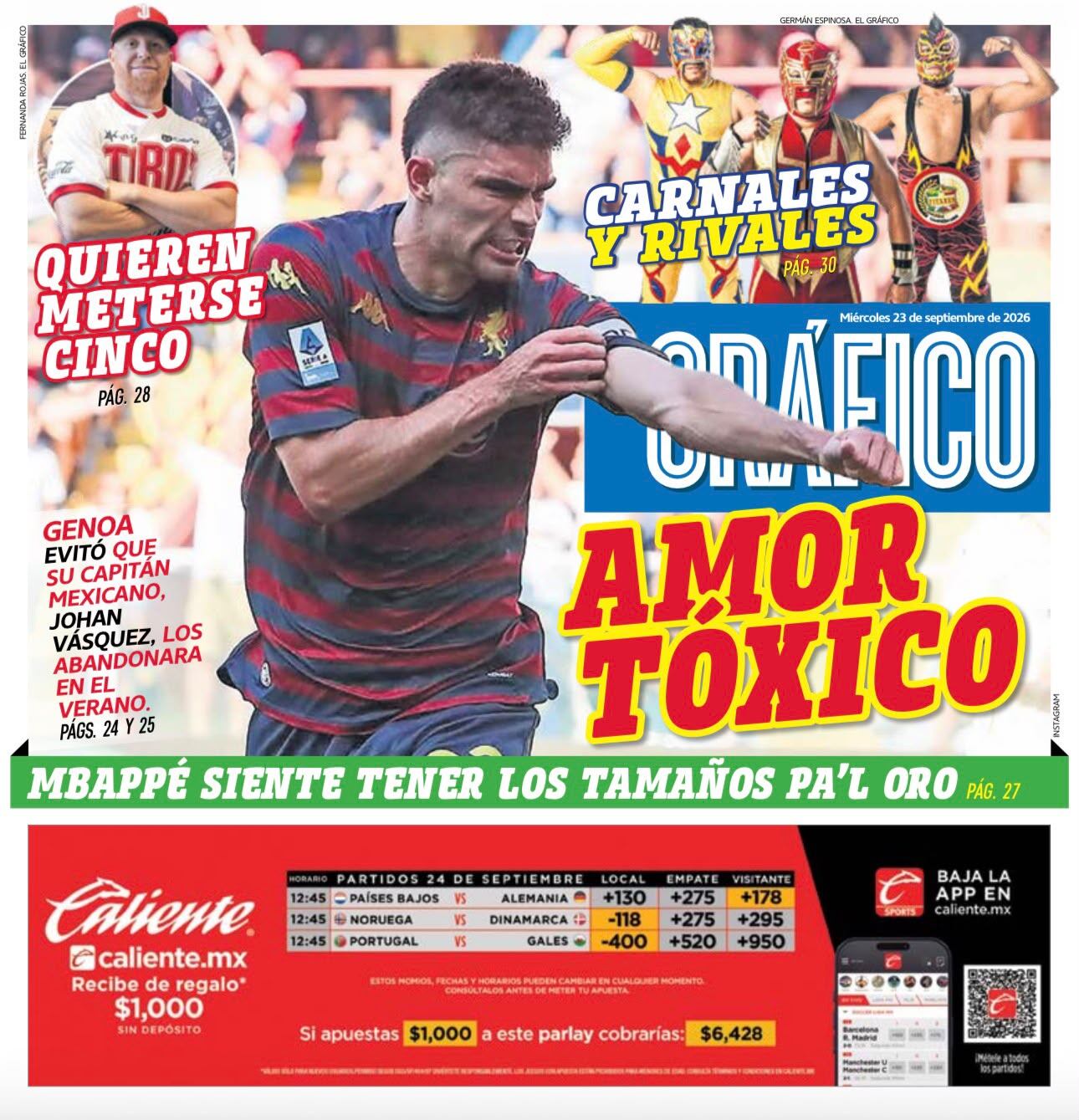 Portada El Gráfico | Miércoles 23 de septiembre de 2026