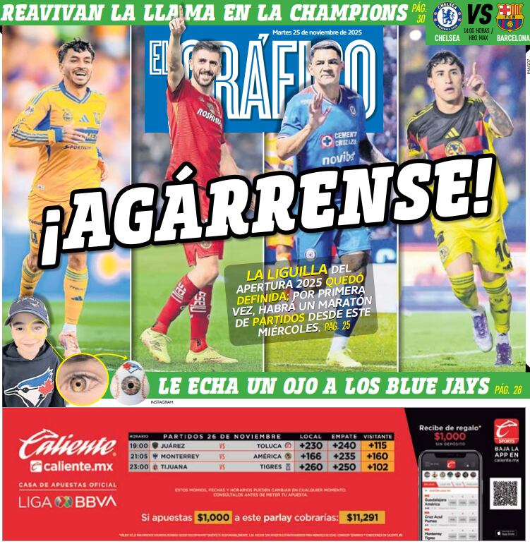 Portada El Gráfico | Martes 25 de noviembre 2025