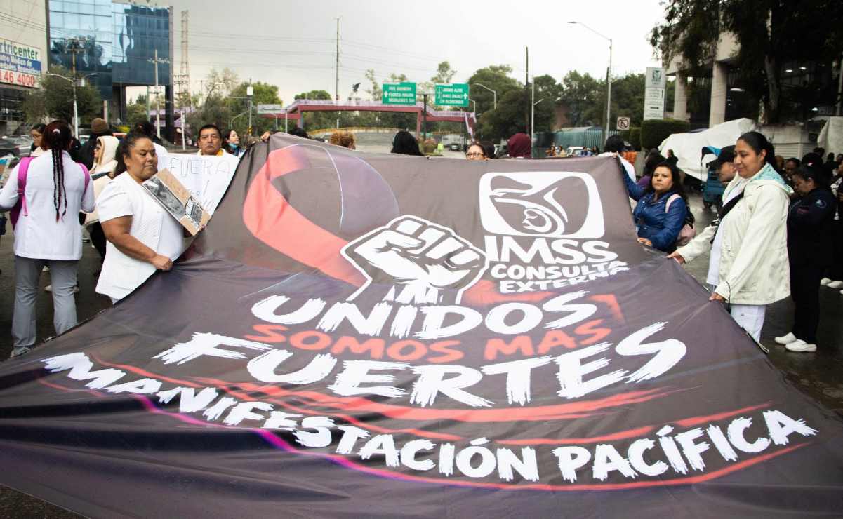Megamarcha de trabajadores del IMSS este martes 13 de octubre en CDMX: Calles afectadas y rutas alternas
