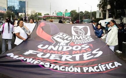 Megamarcha de trabajadores del IMSS este martes 13 de octubre en CDMX: Calles afectadas y rutas alternas