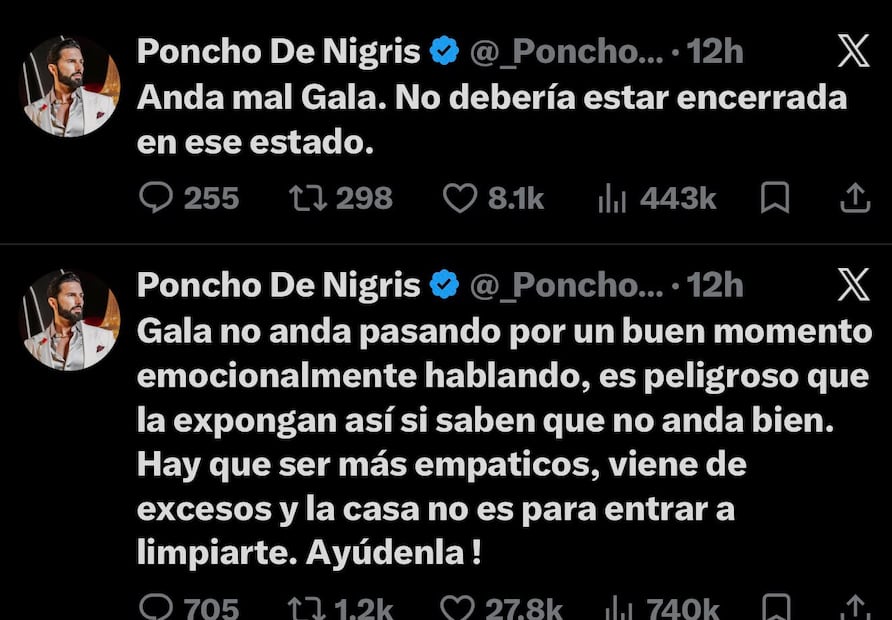 Post de Poncho de Nigris (Vía: X)