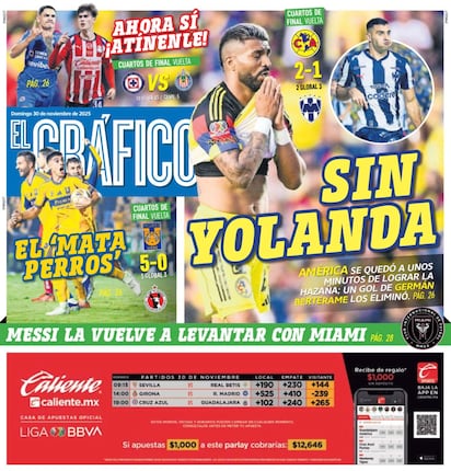 Portada El Gráfico | Domingo 30 de Noviembre de 2025