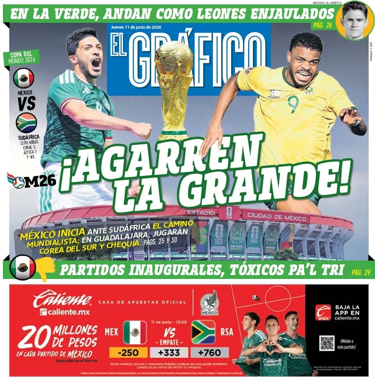 Portada El Gráfico | Jueves 11 de Junio de 2026