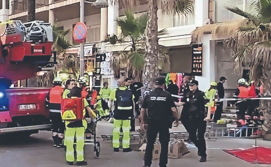 Horror en playa de Mallorca, derrumbe de edificio dejó 4 muertos y 27 heridos