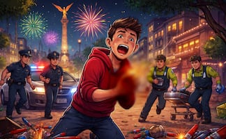 Se vuela la mano con pirotecnia y no pasó una Nochebuena tranquila en Iztacalco