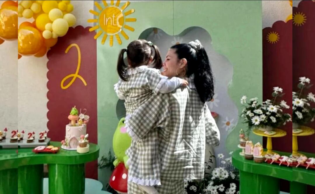 Fiesta de 2 años Inti, hija de Cazzu. Foto: Instagram