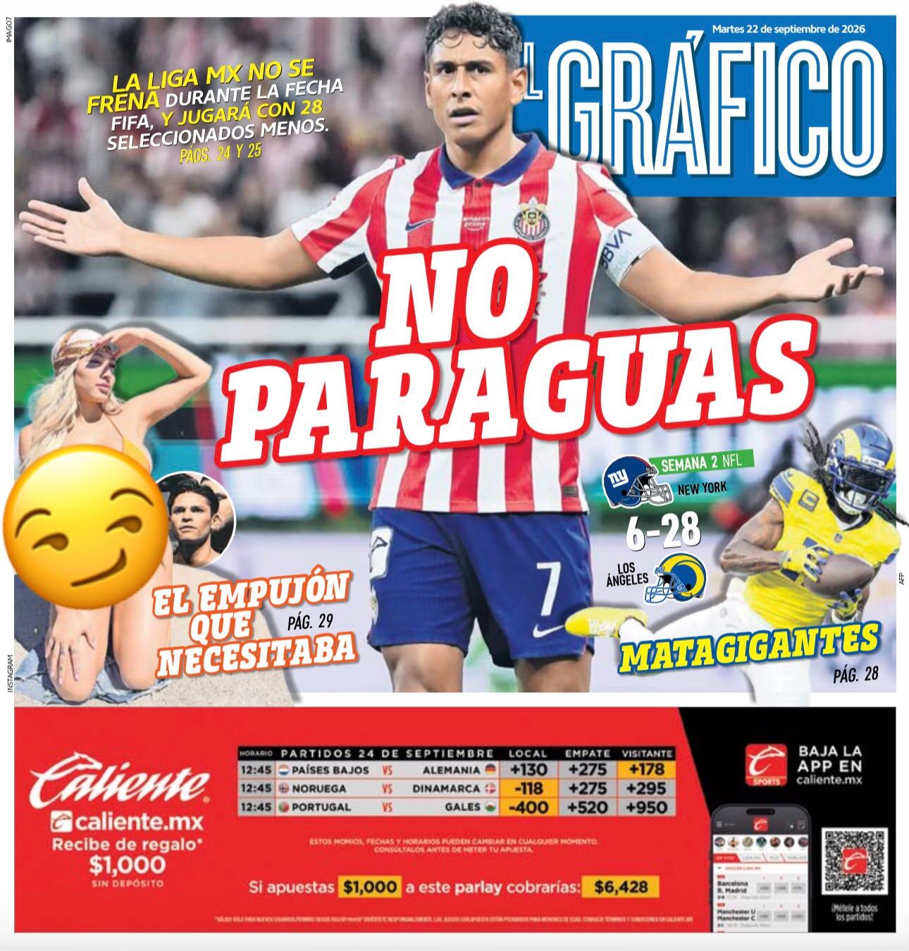 Portada El Gráfico | Martes 22 de septiembre de 2026