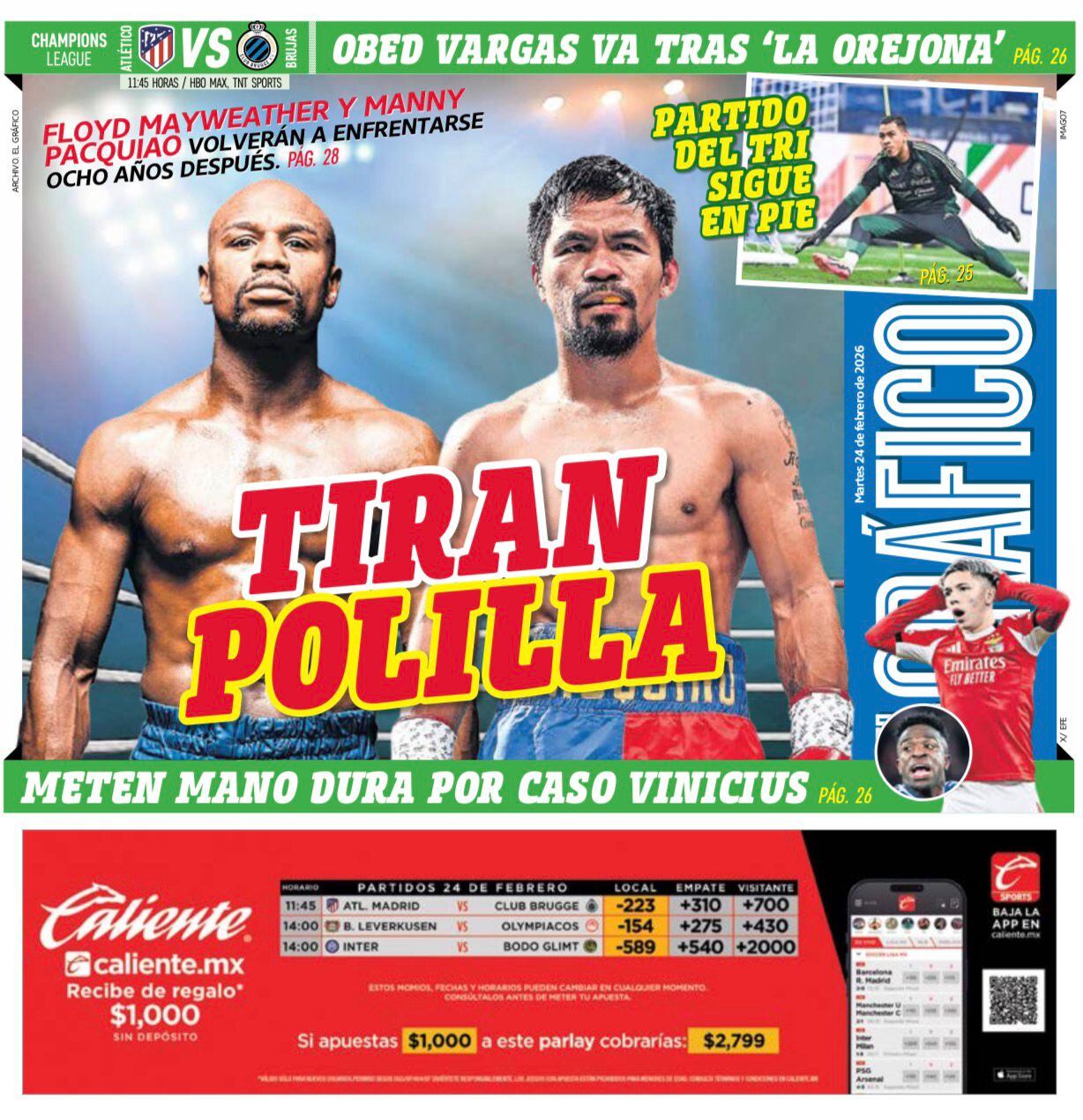 Portada El Gráfico | Martes 24 de febrero de 2026