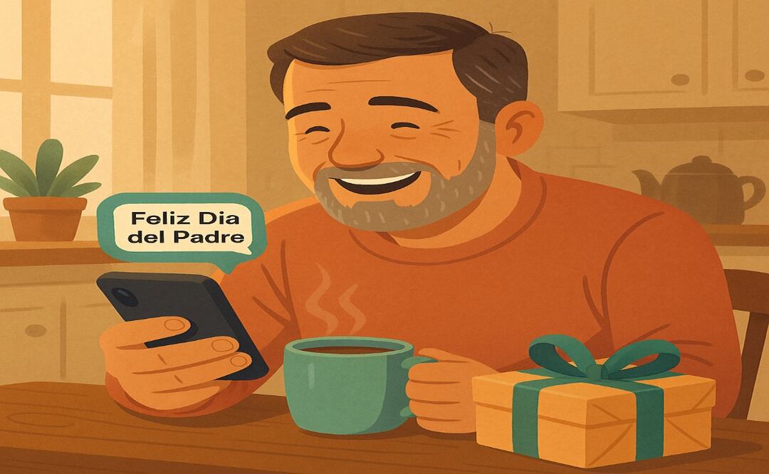 Día del padre: ¿Qué mensaje mandar por WhatsApp para felicitar a mi papá? 
Imagen Ilustrativa: IA