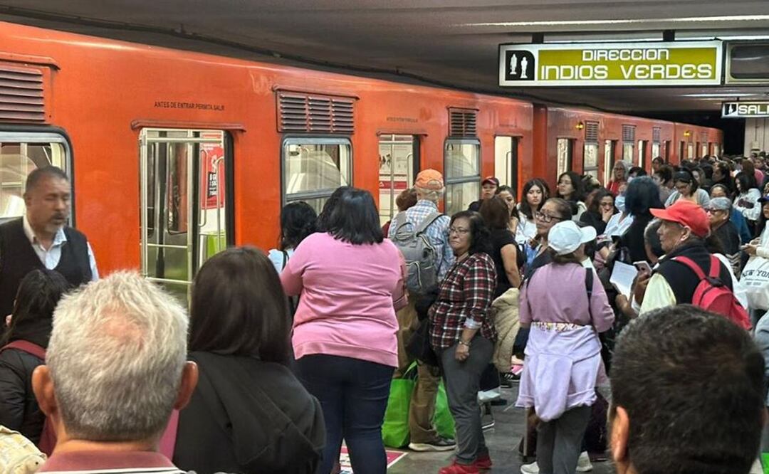 Metro de la CDMX se queda atorado en la Línea 3, usuarios reportan demoras insoportables