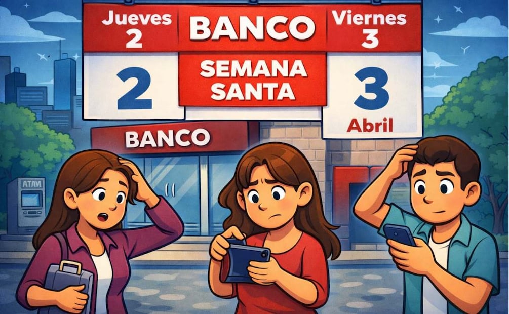 ¿Abren los bancos el Jueves y Viernes Santo 2026? Esto debes saber antes de hacer tus pagos. Foto: (IA)