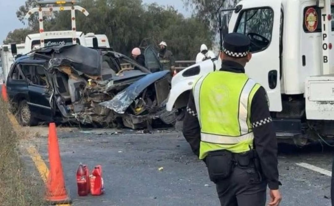 dos muertos tras impactante choque en la México-Texcoco. Foto: (Yara Silva. El Gráfico)