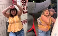 Apodan Lady Gringa a extranjera por atacar a trabajadores de una famosa taquería en CDMX, así la exhibieron