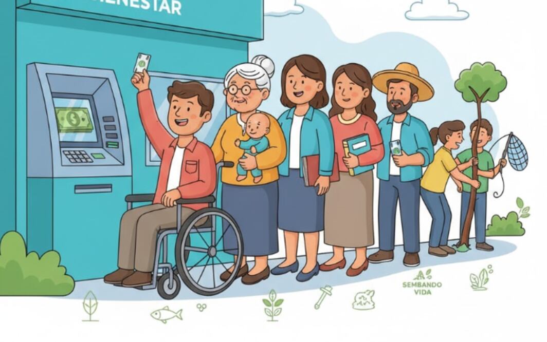 Calendario Bienestar: Fechas de pago para el bimestre noviembre-diciembre (Foto: Creada con IA)