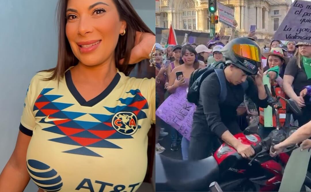 Influencer pagará los daños de la moto del hombre que agredió mujeres en la marcha del 8M