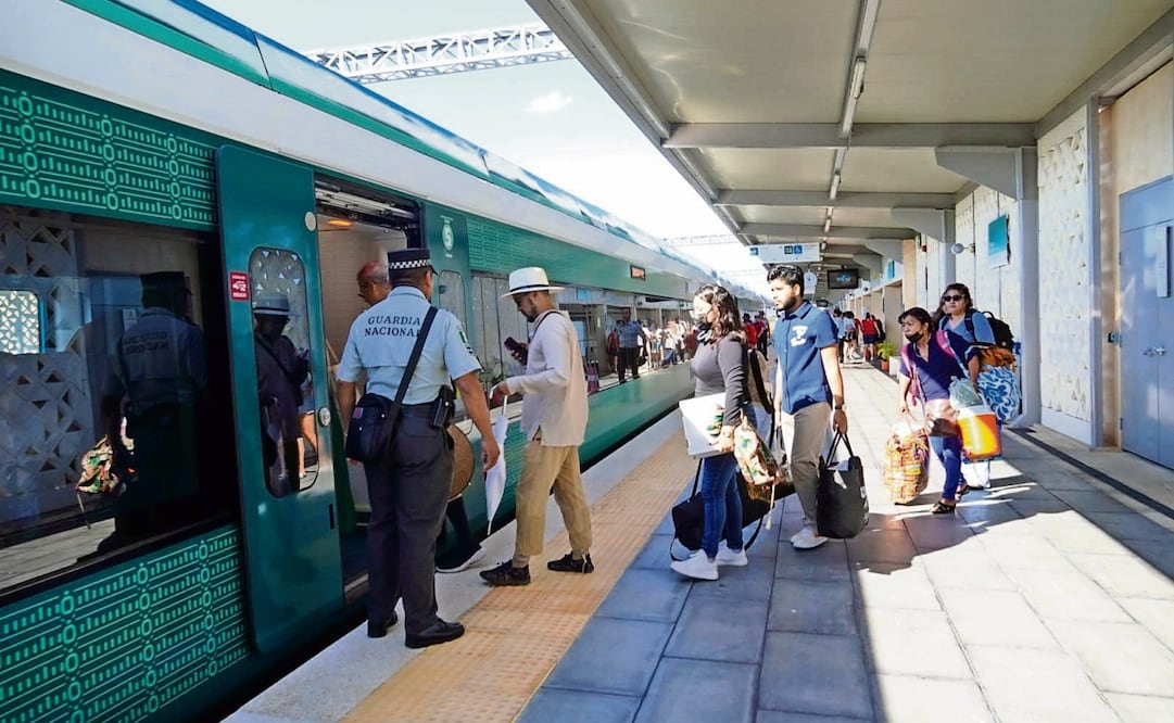 El Tren Maya registra afluencia turística en el tramo Cancún Palenque, que conecta la península. Foto: Elizabeth Ruíz / CUARTOSCURO