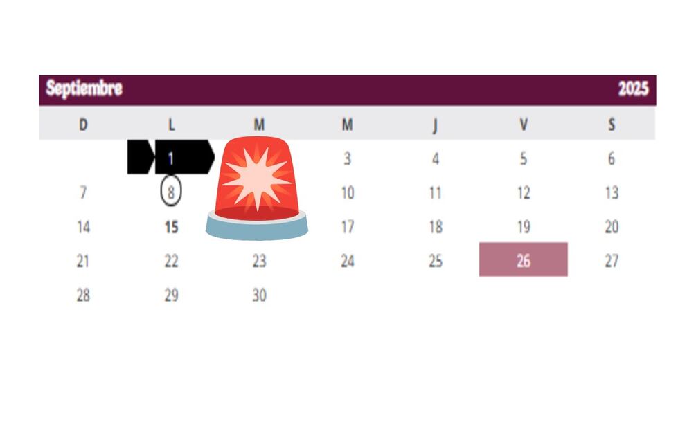¿Habrá clases el lunes 8 de septiembre? Esto significa la marca en el calendario de la SEP