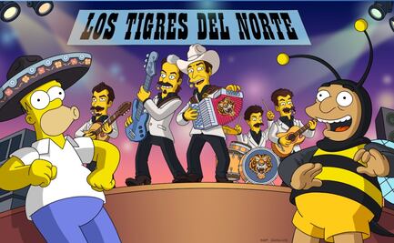 Los Tigres del Norte aparecerán en Los Simpsons, incluso cantarán un corrido