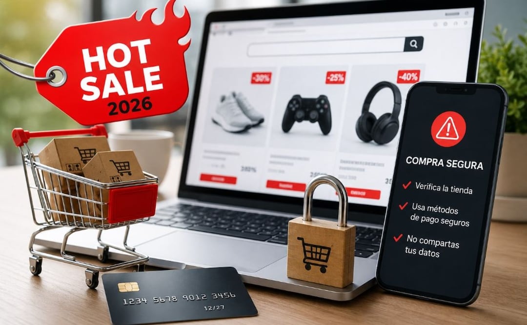 Hot Sale 2026: Así puedes evitar estafas y proteger tu dinero durante las compras en línea. Foto: (IA)