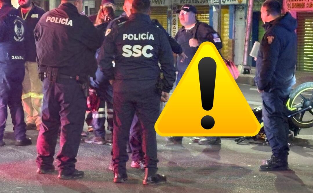 Foto: Epeciales (Motociclista se pasa un alto y muere atropellado en Azcapotzalco)