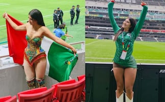 ¿Quién es la sexy aficionada que se robó las miradas en el partido de México? Revelan su identidad