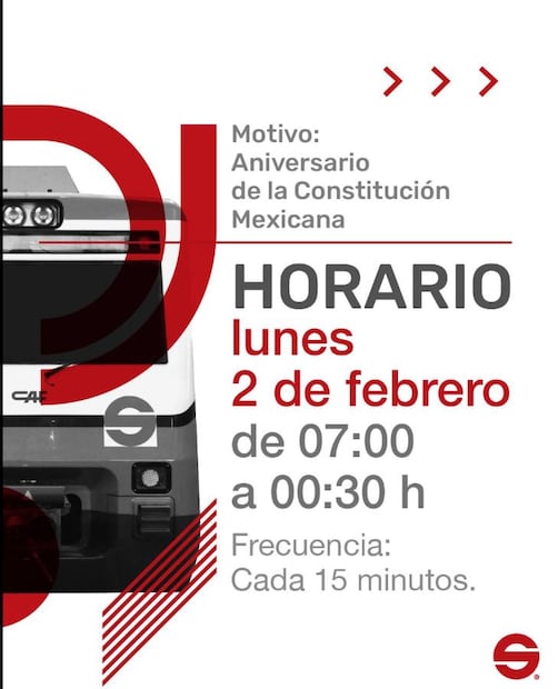 Imagen: Facebook Tren Suburbano (Tren Suburbano tendrá horario especial)