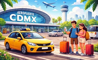 ¿Se puede tomar taxi por aplicación afuera del Aeropuerto Internacional de la CDMX?