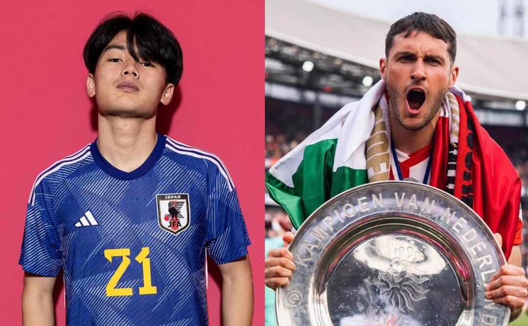 Jugador japones confiesa que Santiago Giménez se ha convertido en su referente