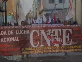 Video: enfrentamiento entre maestros del CNTE y Guardia Nacional esta mañana