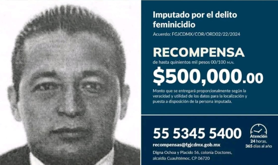 Recompensa por presunto feminicida (Foto: Especial)