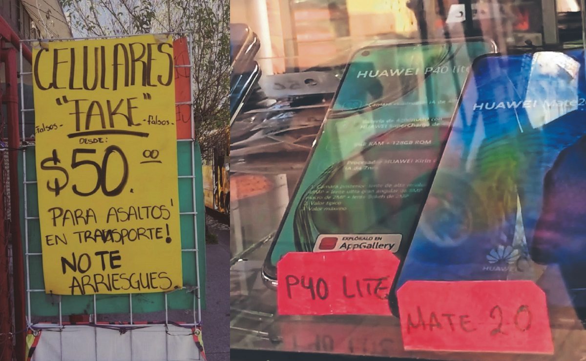 Celulares falsos para darlos en los asaltos causan furor en Ciudad de México, aquí los venden