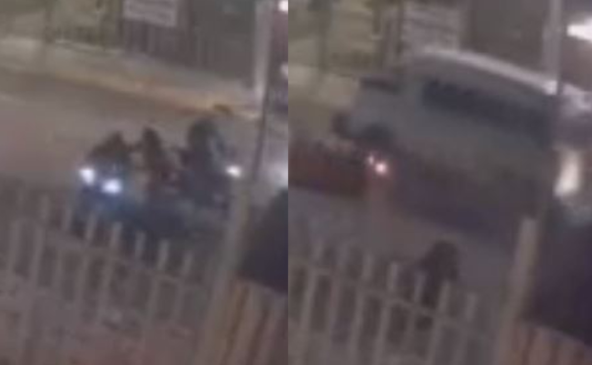 Peatón y chofer de combi frustran asalto a un motociclista, en Tlalnepantla