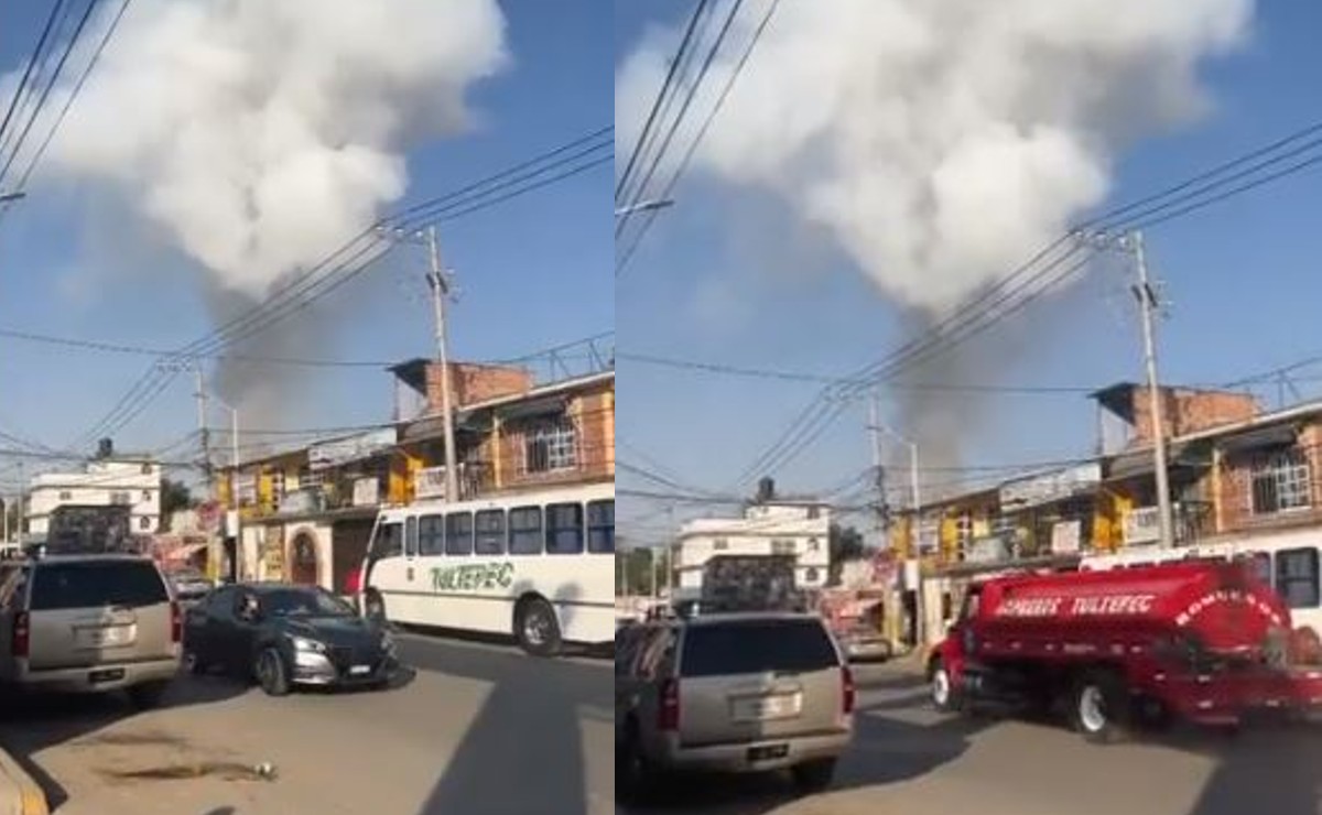 Se registra explosión en taller de pirotecnia en Tultepec, Edomex