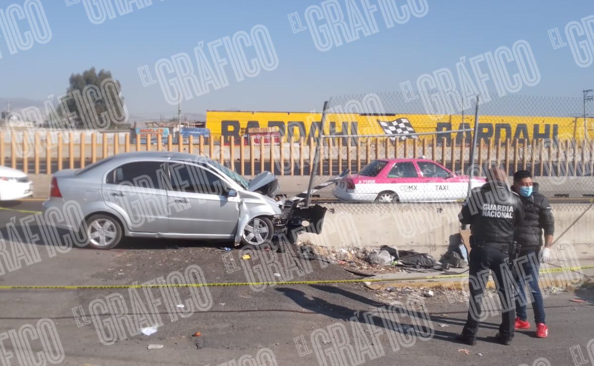 Automovilista muere en pleno jueves en la México - Puebla, tras chocar contra aguja