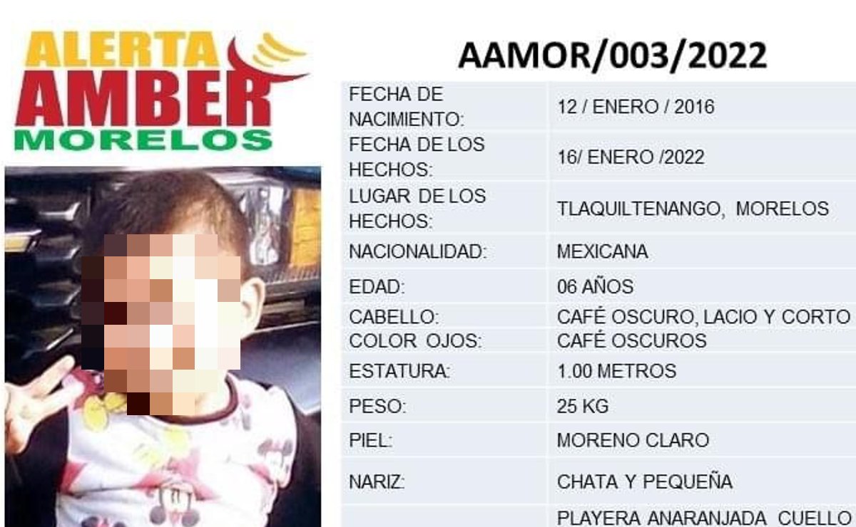 Encuentran muerto a niño de 6 años que estaba reportado como desaparecido en Morelos
