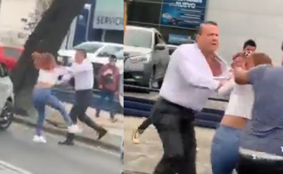 Filtran videos de Alfredo Adame en plena pelea callejera contra una mujer