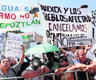 AMLO Termoeléctrica Morelos Manifestantes
