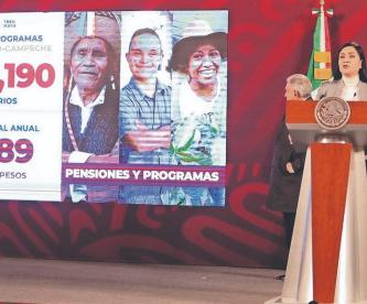Entregan pensiones y programas de Bienestar en comunidades del Tren Maya