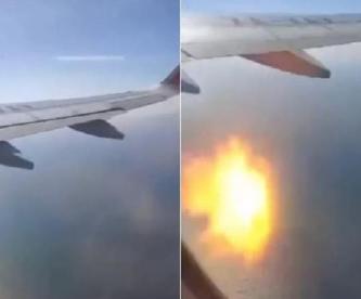 VIDEO: Turbina le explota a avión de Viva Aerobus y aterriza de emergencia en Puerto Vallarta
