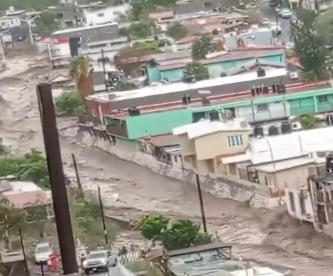 Huracán Hilary cobra la vida de un hombre que intentaba cruzar el arroyo, en Baja California