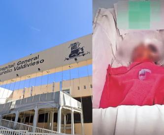 Colocan a recién nacido en caja de cartón en hospital de Oaxaca 