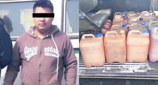 Detienen a huachicolero con más de 400 litros de gasolina ilegal, en Zacualpan. Noticias en tiempo real