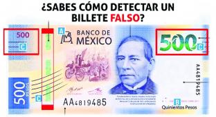 En México, sólo el 60% de la población revisa elementos de seguridad en sus billetes. Noticias en tiempo real