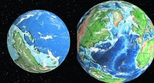 Mapa te enseña la evolución de la Tierra. Noticias en tiempo real