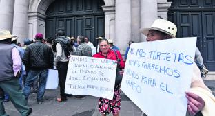 Campesinos mexiquenses se manifestaron para exigir recursos al gobierno, en Toluca. Noticias en tiempo real