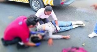 Motociclista resulta lesionado tras derrapar por culpa de un tope, en Yautepec. Noticias en tiempo real