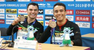 Yahel Castillo y Juan Celaya se cuelgan medalla de bronce en los Mundiales de Natación. Noticias en tiempo real