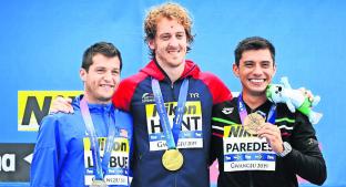 Jonathan Paredes gana medalla de bronce en el Mundial de natación . Noticias en tiempo real