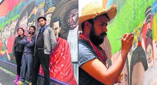 Ayuntamiento de Toluca paga con agua y dulces a muralistas de identidad indígena. Noticias en tiempo real