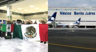 Familiares y afición reciben a deportista en el aeropuerto con mariachi y banderas. Noticias en tiempo real